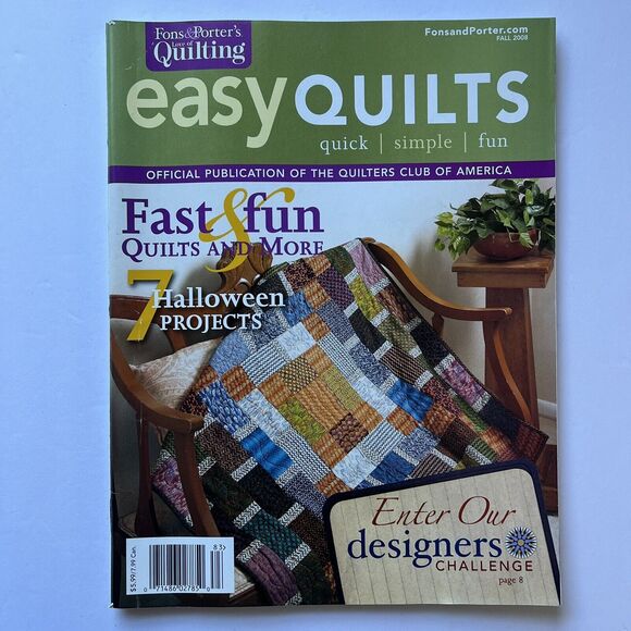 Fons and Porters Easy Quilts Magazines Set of 3 Spring Fall and Winter 2008 - Picture 6 of 11